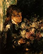 Pierre Renoir Woman with Lilacs oil on canvas